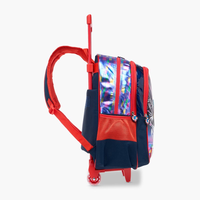 sami_studio 17 Inch Trolley-Cube-Collection-2 Cmprt With Zip- (Polyester ) Multicolor \ 33X13.5X44.5 - Image 5